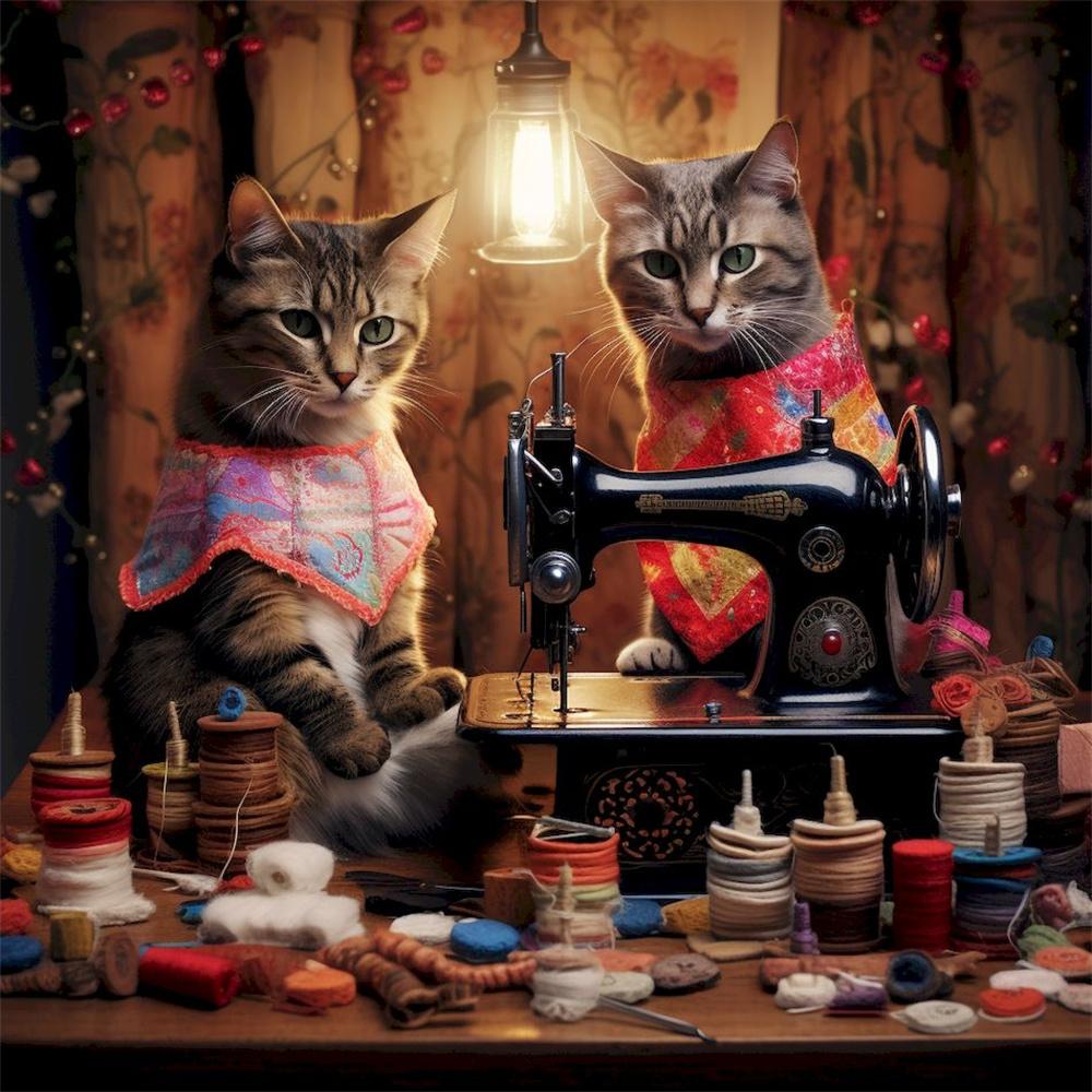 Полный комплект алмазной живописи, аксессуары, кошки, животные, стразы, 5D алмазные картины, алмазное искусство, дрель, Diy Arts Craft Round 40x40cm