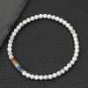 New Men Bracelet 4mm Howlite Onyx Volcanic Obsidian LBGT Braclet Women Natural Stone Bead Braslet Casual Accessory Gift for Him