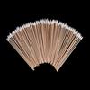 100Pcs Wood Pointed Tip Head Eyebrow Tattoo Cotton Swab Beauty Makeup Color Nail Seam Disposable Dedicated Dirty Makeup brush