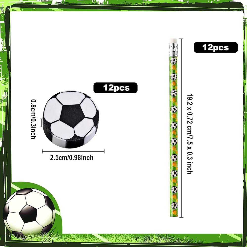 

New Children s Football Pencils with Eraser for Home School Office Supplies