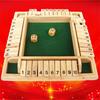 Shut The Box Mathematisches traditionelles Pub-Würfelspiel aus Holz für Reisen für 4 Spieler