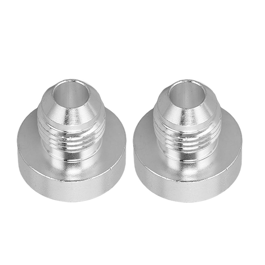 2 Pcs AN6 Male Thread Billet Aluminum Alloy Universal 12in Male Thread Fitting for Pipe Joint