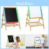 Wooden Art Kid Easel Double Sided Blackboard Magnetic Surface Multi Functional