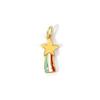 2 PCs Brass Charms 18K Gold Plated Colorful Enamel Cloud Meteor Lightning Weather Pendant For DIY Necklace Jewelry Making