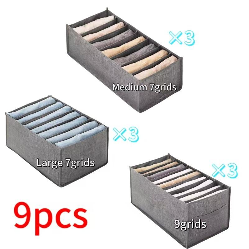 Pants Jeans Storage Box Drawers Organizer for Underwear Bra Socks Wardrobe Clothes Organizer Cabinet T-Shirt Organizers Storage