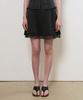 General Idea Satin Layered Skirt [Black] / Gf2Lsk504