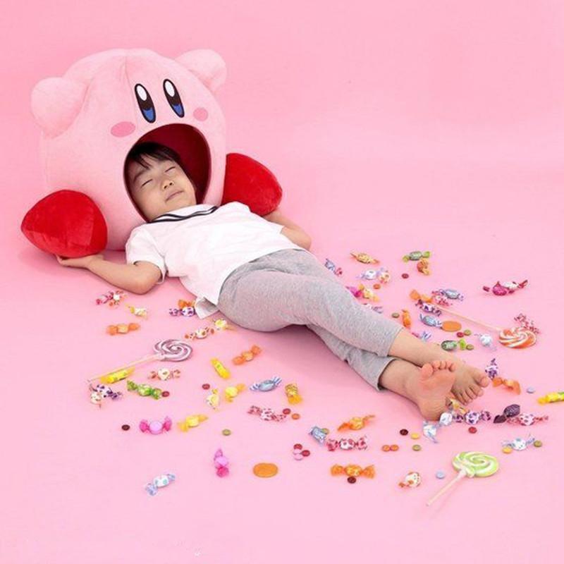 Ultra miękki i przytulny Super Kawaii Gra Kirby Siesta Palce Pluszowa Poduszka do Spania Cosplay Prezent