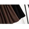 DIMANAF 2025 Herbst Übergröße Lange Damenröcke Elastischer Bund Übergröße Taschen Elegant Hohe Taille Röcke A-Linie