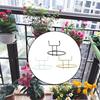 Iron Art Material Railing Flower Pot Hanger Space-saving Sturdy Structure Hanging Basket Holder Easy Installation