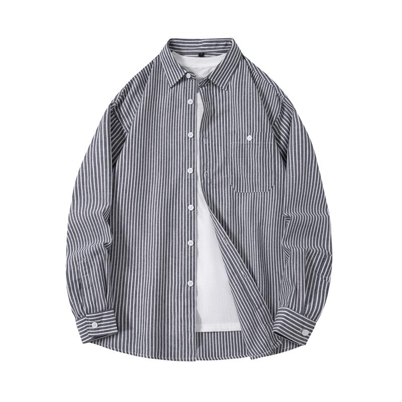 Men's Long-Sleeve Casual Poplin Shirt