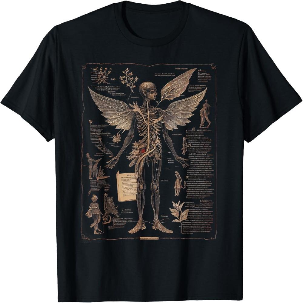 

Графічні футболки з анатомією фей для чоловіків, жінок, хлопчиків, дівчат XXXXXL чорний