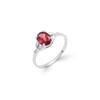Dainty Garnet Ring, 925 Sterling Silver Ring, Natural Garnet Women's Ring, Engagement Gift Ring, Gift For Her