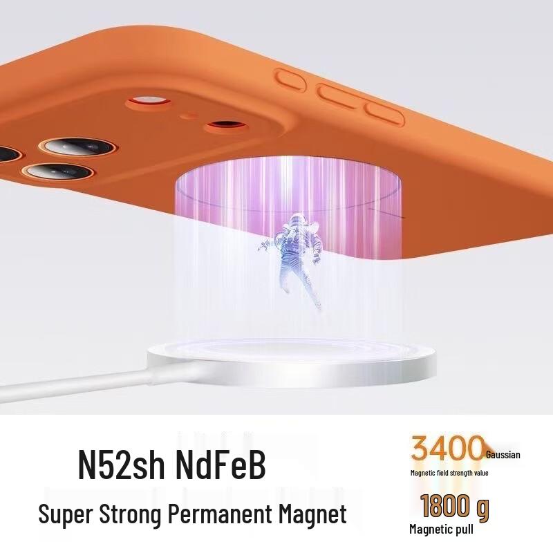 DIVI MagSafe Compatible Liquid Silicone Case for iPhone 17 Pro