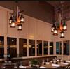 Vintage Industrial Wood Chandelier for Restaurants & Cafes