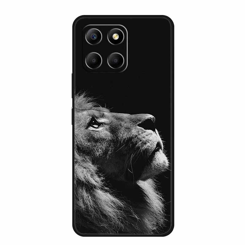 Soft Silicone Covers For Honor X8 5G Case x8 X8A 4G Wolf Lion TPU Back Covers For Huawei Honor X8 Phone Cases HonorX8A Coque Bag