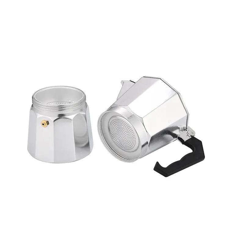 Italian Octagonal Mocha Pot - Aluminum Coffee Maker for European Brewing