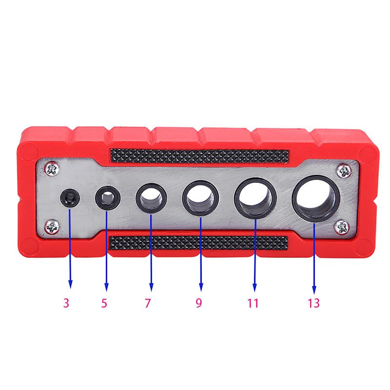 High Precision Multifunctional Hole Puncher 2-12/3-13 Drilling Guide Locator Woodworking Tool for Furniture Installation Work