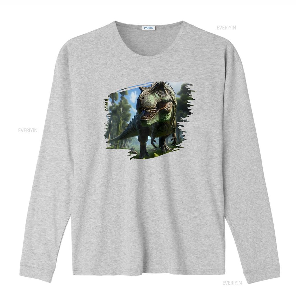 T Rex Tyrannosaurus Shirt Dinosaur For Dino Lover Prehistoric Vintage Washed Breathable Stretched Homme Stylish Streetwear