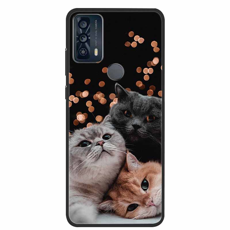 For TCL 20Y 20E Case Luxury Soft Silicone TPU Back Cover For TCL 20Y 20B Phone Cases TCL20Y 20 Y TCL20E Cute 6125F Funda Cartoon