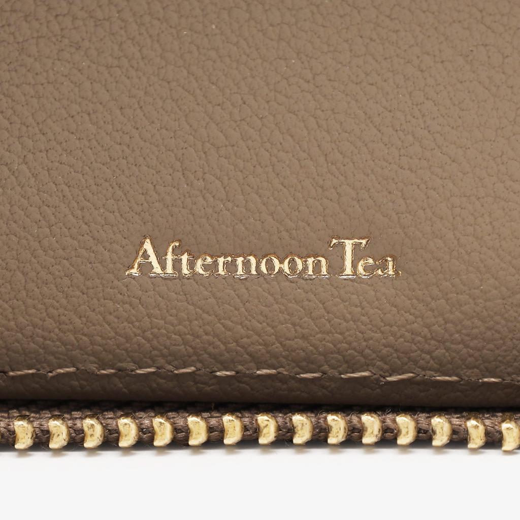 Afternoon Tea Living JK86 Two-Tone Genuine Leather Mini Wallet / Afternoon Tea PREMIUM Beige