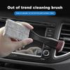 Car Dust Collector Easy To Operate No Damage Soft Bristles Multifunctional Dual Use Clean Up ABS Air Outlet Cleaning Brush Car Supply