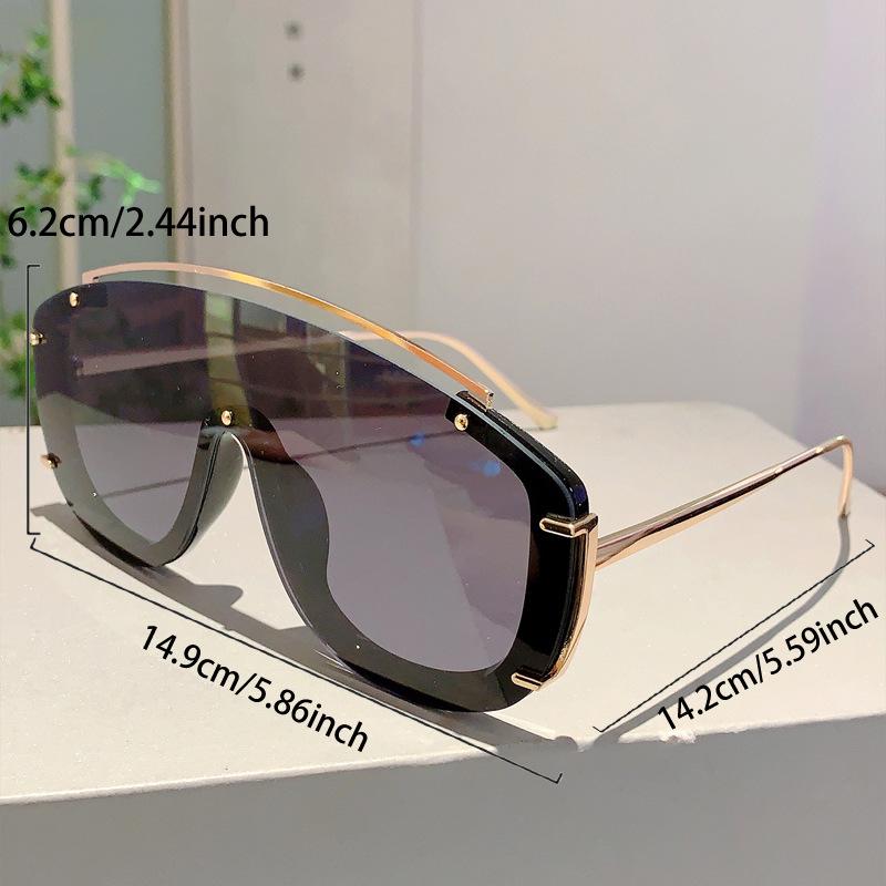 Y2k Stylish Oversized Frame Sunglasses for Women Fashion Gradient Outdoor Sports Shades Luxury Brand Design Men Sun Glasses