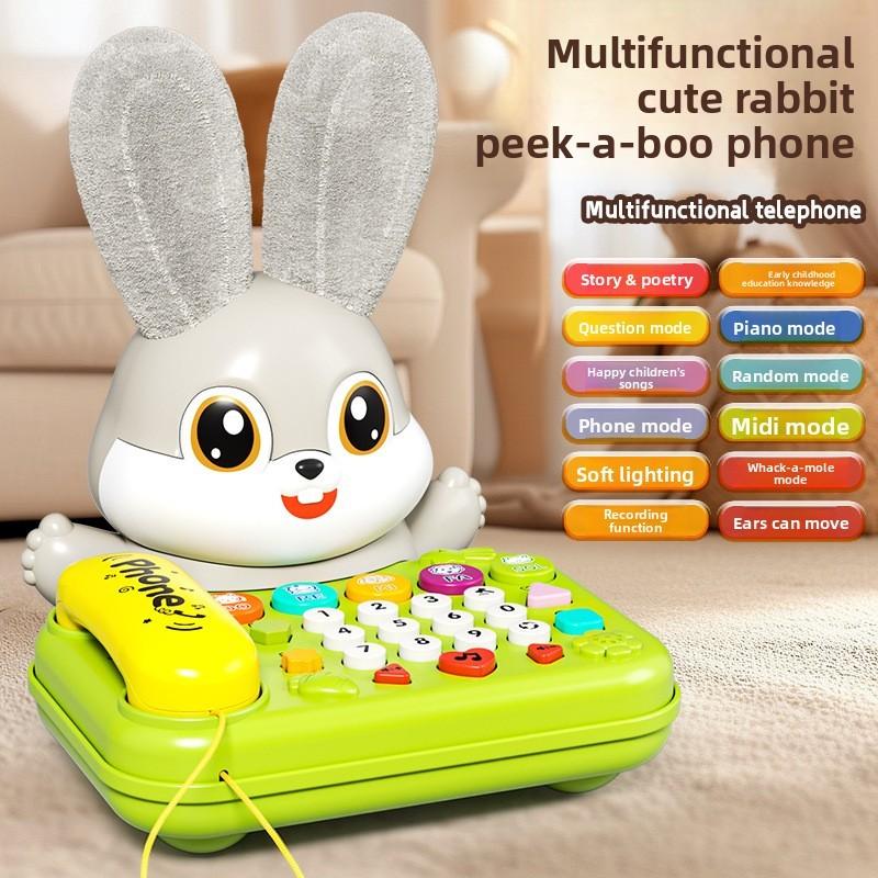 Simulation Telephone Rabbit With Tell Stories Children Educational Toy Gift