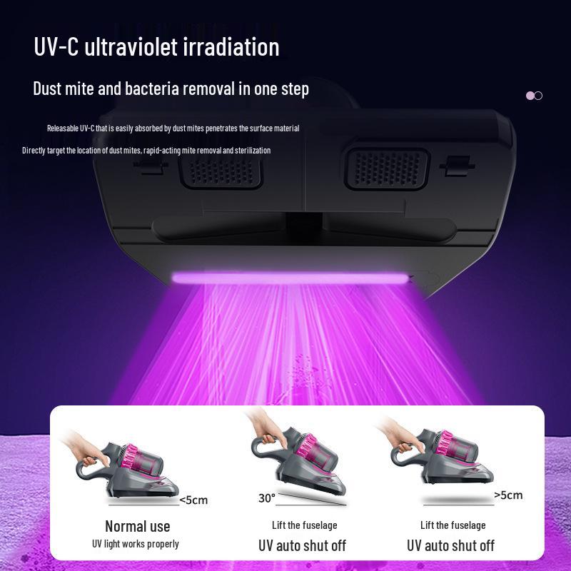 Wireless Handheld Vacuum - 4-in-1 Multifunctional Mite Removal with Charging