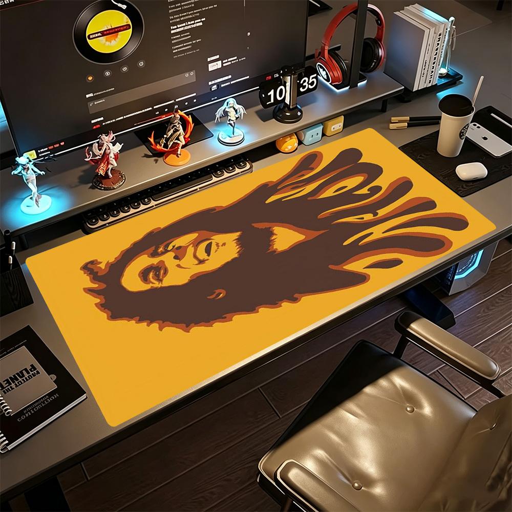 Bob Marley Large Mouse Pad Gaming Laptop Mouse Pad Ultra-Long Desk Mat Non-Slip Rubber Bottom Perfect for Office Desktop Supplies School Home