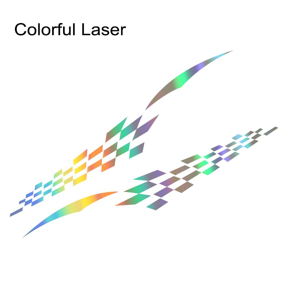 Car Side Body Stickers Scratches Lattices Racing Sport Style Decor Decals Cover Vinyl Film Dcoration Auto Tuning Accessories