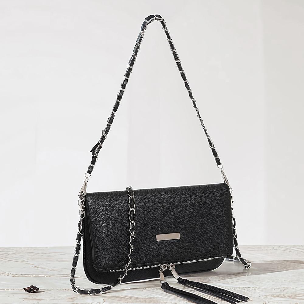 

Модная женская одноплечевая сумка, ретро сумка через плечо, роскошный дизайн, повседневная женская сумочка чёрный