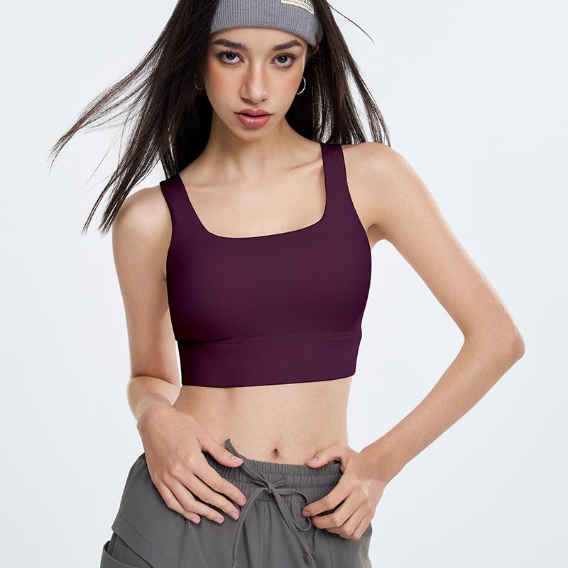 

Женский быстросохнущий спортивный жилет с нагрудными вкладышами для бега, тренировок и йоги - красивый дизайн спины L