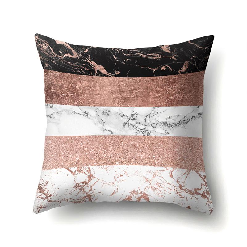 Polyester Pillow Case Automobile Decoration Home Printed Pillow Case Automobile Sofa Simple Waist Cushion Cover