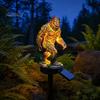 Ornamenti Solari da Giardino Luminosi, Statua Drago Selvaggio, Scultura Uomo Selvaggio, Lampada Volante Resina Decorazione Luce Notturna da Esterno per Patio Cortile Senza Fili