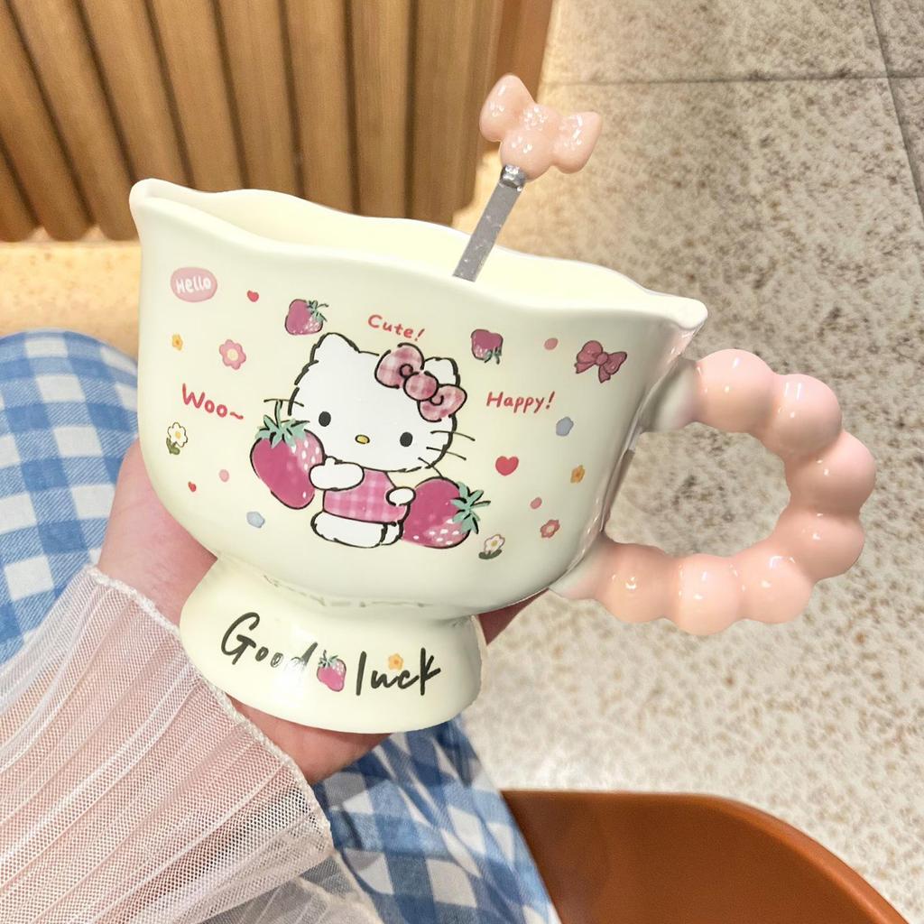 High-Quality Ceramic Mug - Cute and Creative Tea Cup Gift for Girls' Birthdays