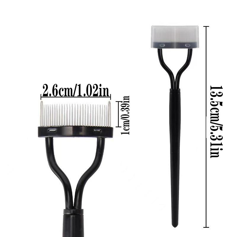 New In Eyelash Separator Metal Teeth Straight Eyelash Curler Beauty Makeup Stainless Eyelash Brush Comb Mascara Curl Makeup Tool