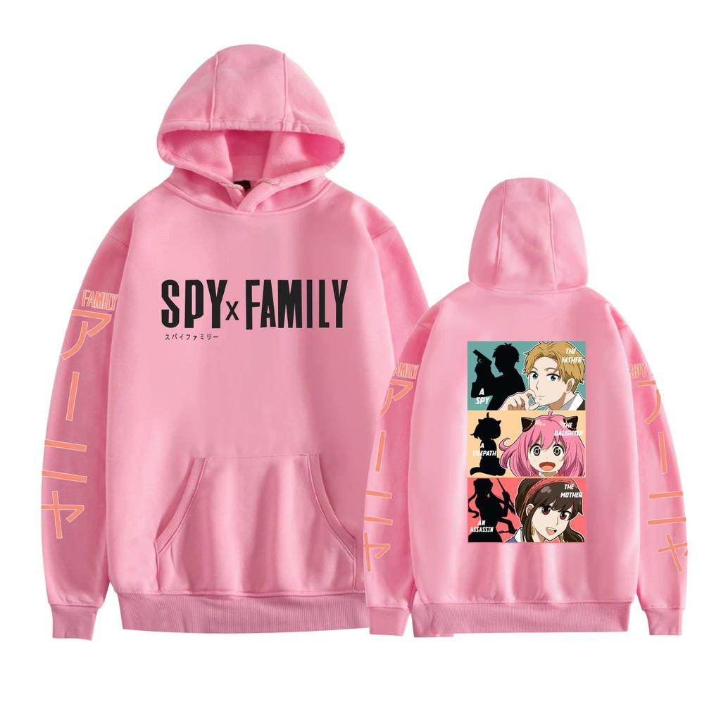 Hot Spy X Family Anime Funny Hoodie Hip Hop Graphic Sweatshirts Streetwear Harajuku Tracksuit