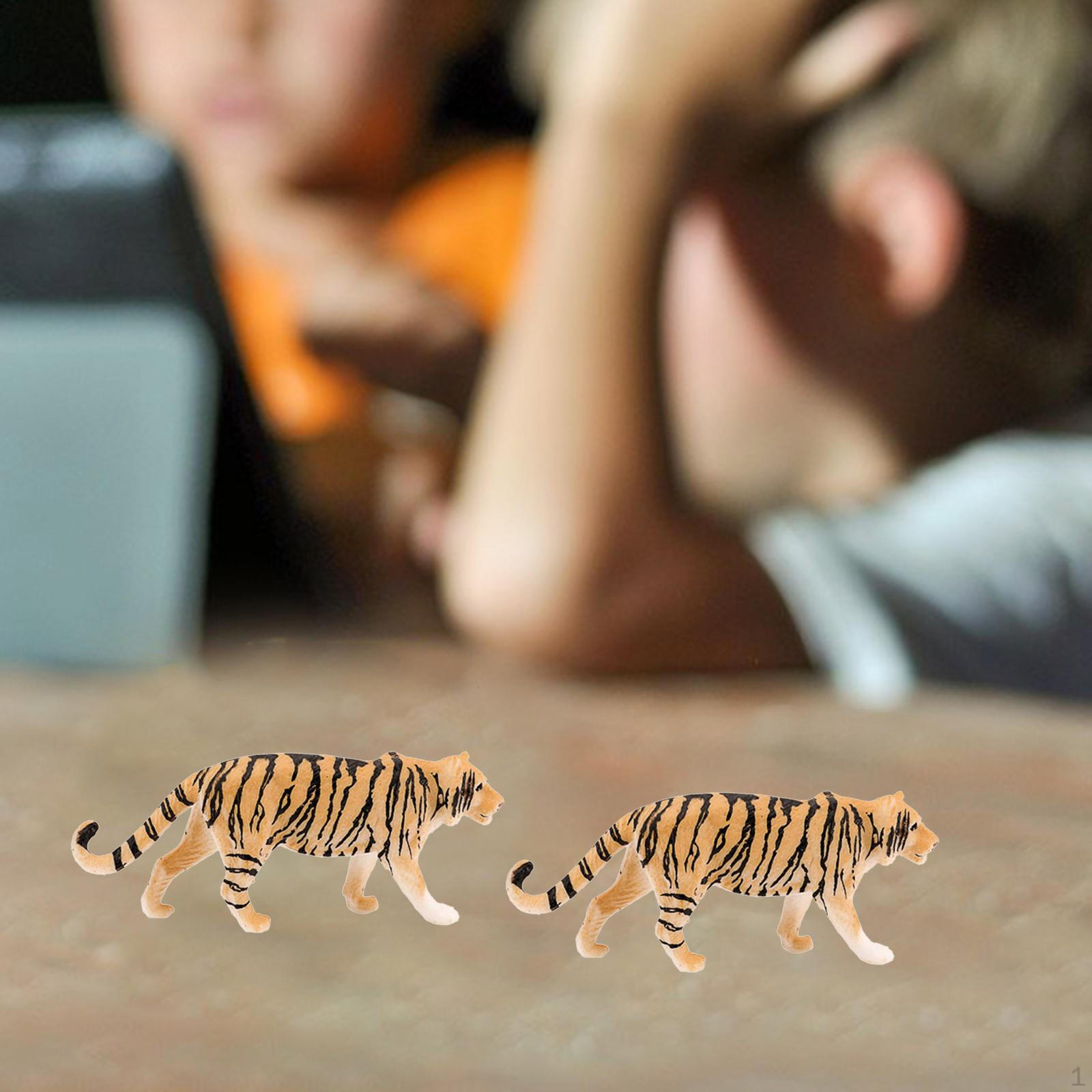 Animal Model Educational Wildlife Plastic Accessories Simulation Decoration Toy Figure for Display Tiger