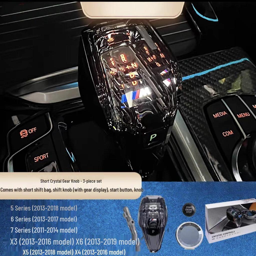Buton Schimbător Cristal BMW McLaren pentru Seria 3, 5, 7, 6GT, X4, X5 - Modificare Cap Schimbător.