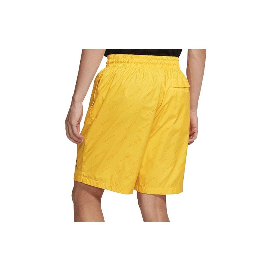 Jordan Legacy AJ4 Basketball Shorts Men Bottoms Varsity-Yellow CK5320-726