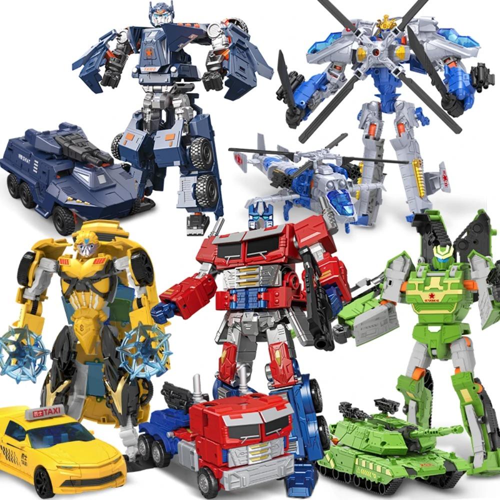 JINJIANG New 19CM Transformation Toy Anime Robot Car Action Figure Plastic Cool Movie Aircraft Tank Model Kids Boy Gift JJ716