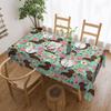 Rectangular Couple Dachshund Dog Pattern With Heart Table Cloth Waterproof Tablecloth Outdoor Table Cover