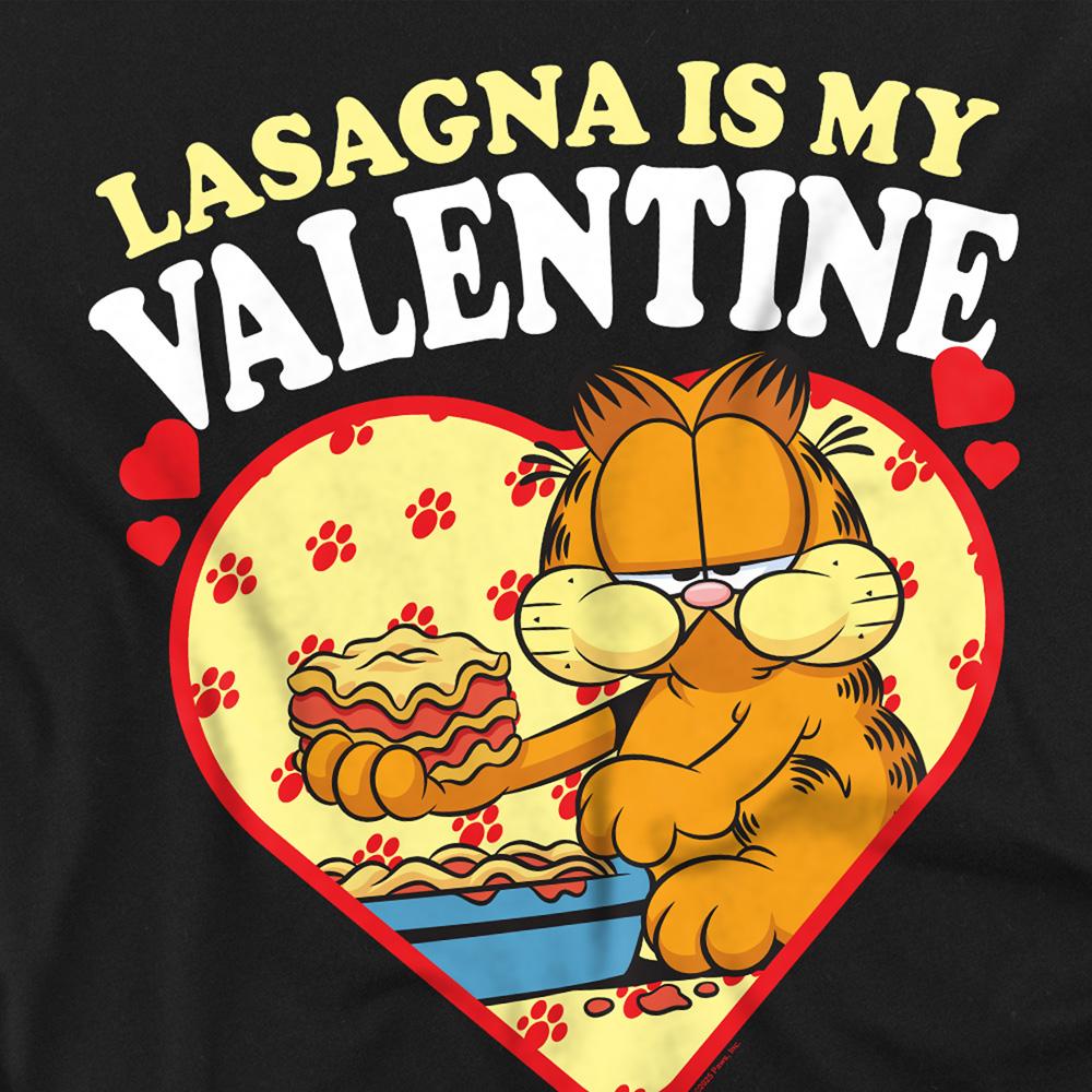 Garfield Unisex Adult Lasagna Is My Valentine Long-Sleeved T-Shirt