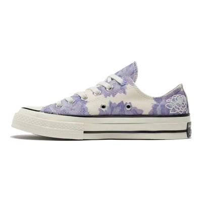 Chuck 70 Low Floral Men Sneakers Cream Beige Purple 570581C