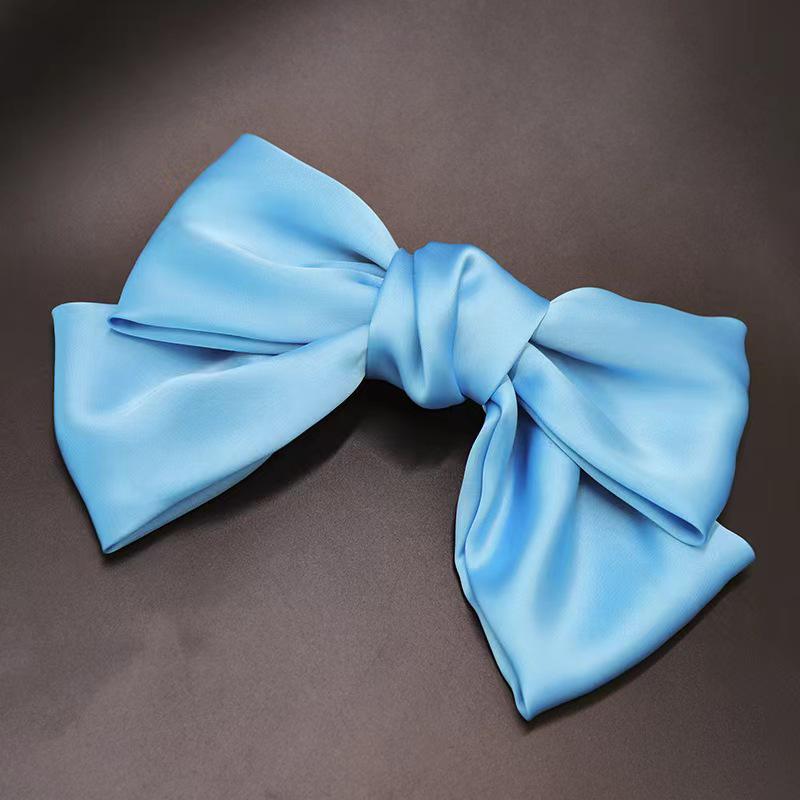 Red Bow Hair Clip Ribbon – European & American JK Style Duckbill & Spring Back Clip