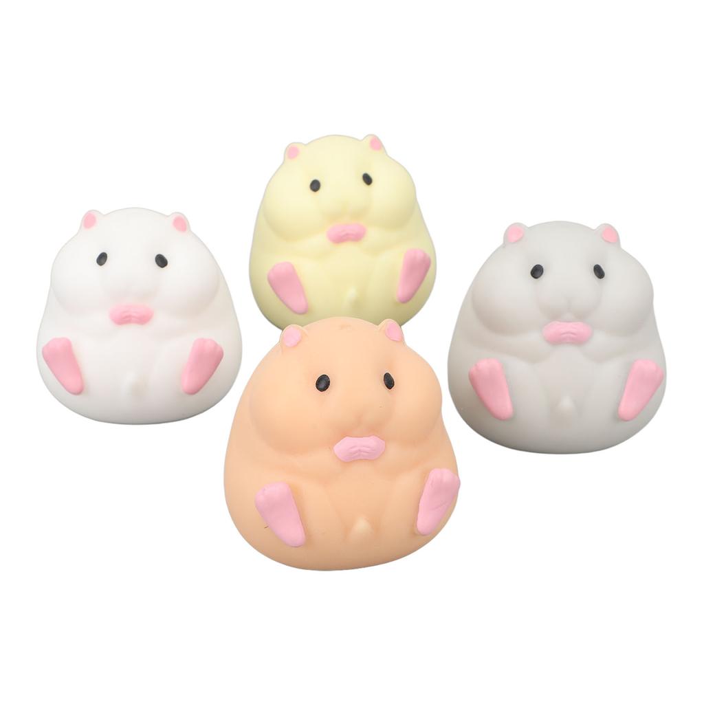 4 Farben Hamster Stressabbau Spielzeug Lustiges Sensorisches Dehnbares Niedliches Dekompressions-Squeeze Hamsterform