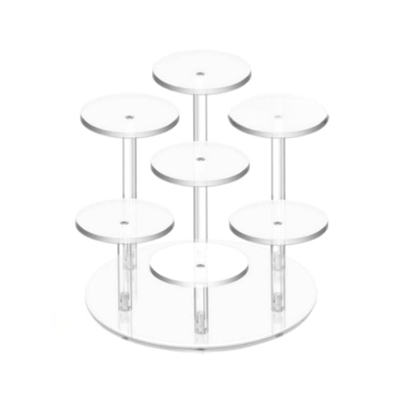 

Акриловые многослойные круглые маленькие ювелирные кольца, подставка для показа, круглый маленький ювелирный кронштейн, дисплей для десерта, торта, дропшиппинг