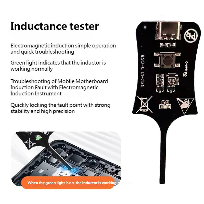 HT Inductance Tester for Mobile Phone Maintenance High Precision Motherboard Faults Detection Electromagnetic Induction Meter