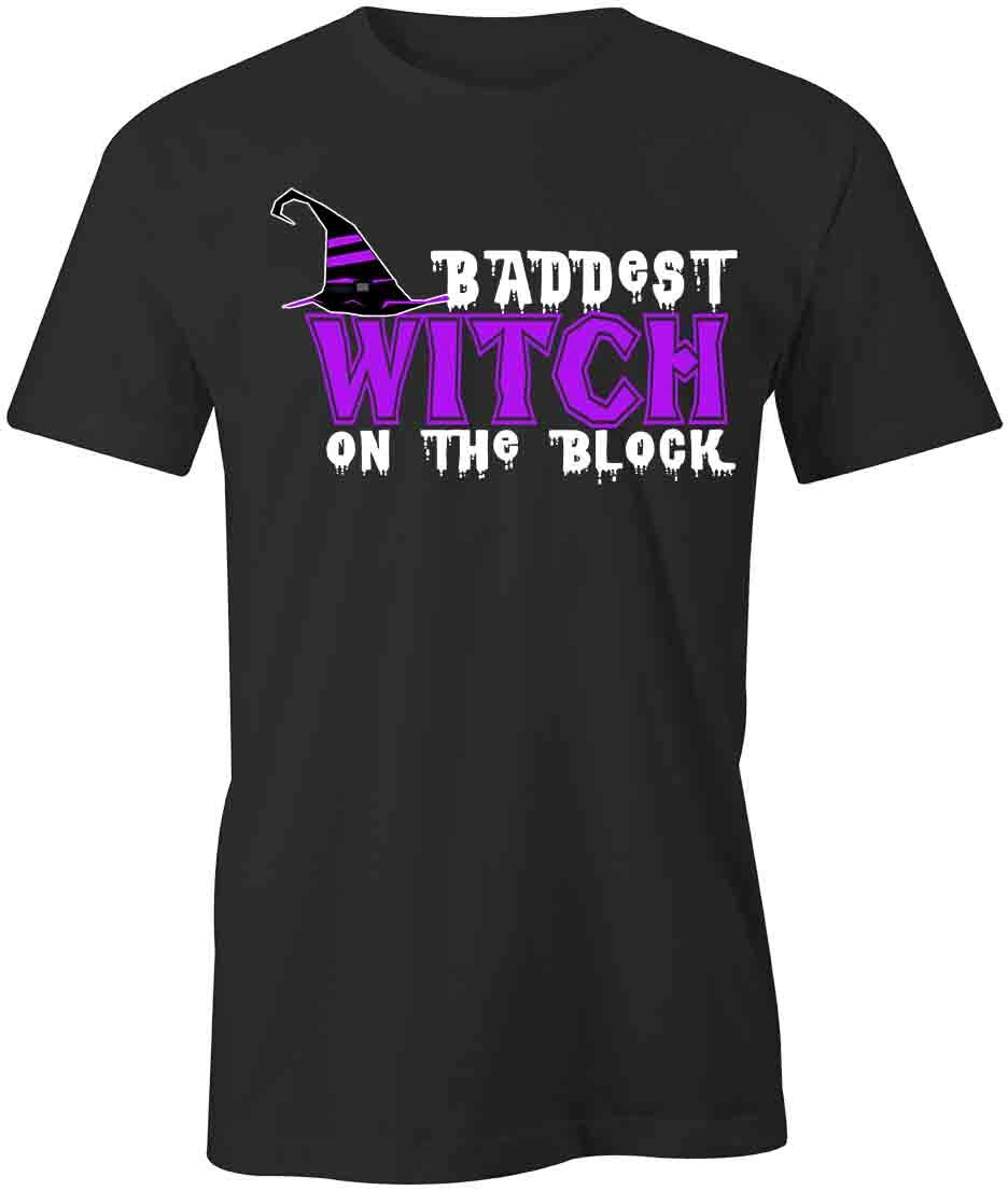 BADDEST WITCH TShirt Tee Short-Sleeved Cotton CLOTHING HALLOWEEN S1BCA244 XXL
