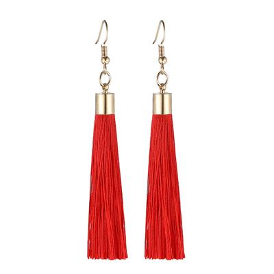 LOVBEAFAS Fringe Tassel Earrings For Women Gold Vintage Long Drop Dangle Earrings Fashion Wedding Jewelry Party Gift